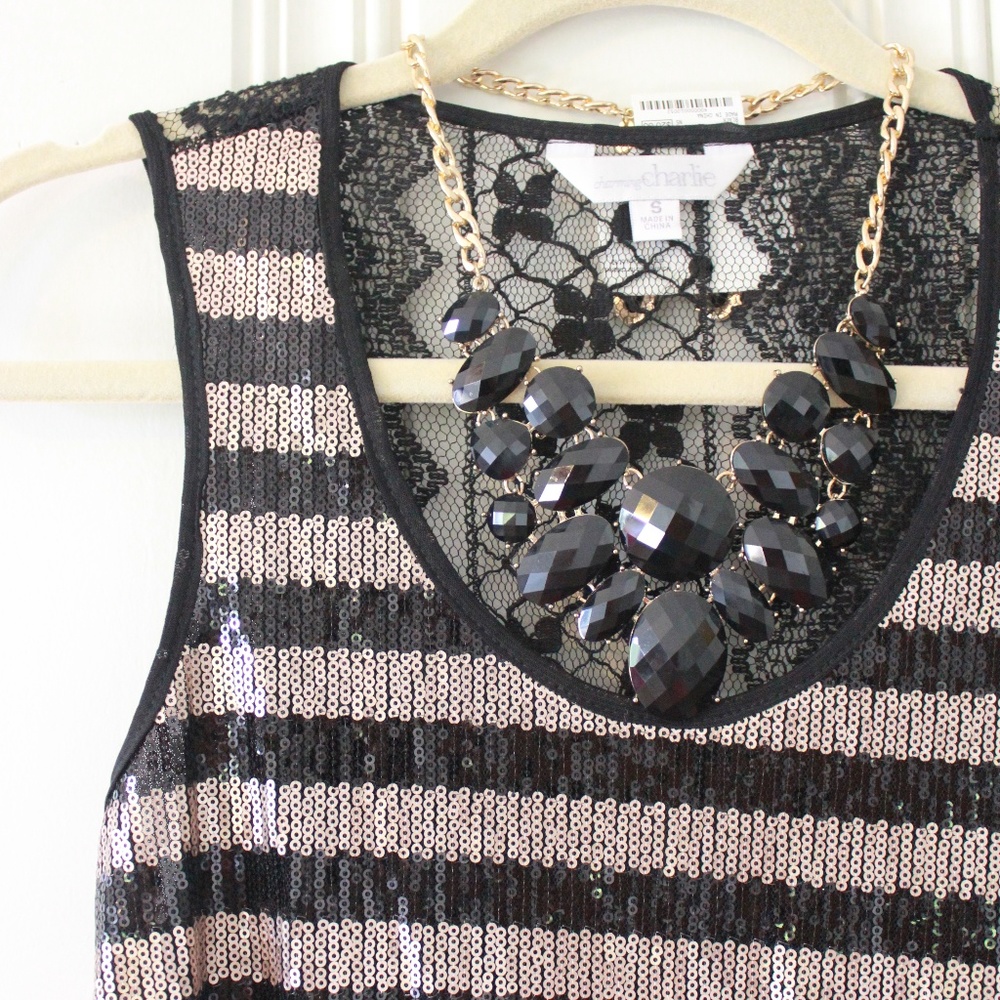 Charming Charlie S Sequin Top